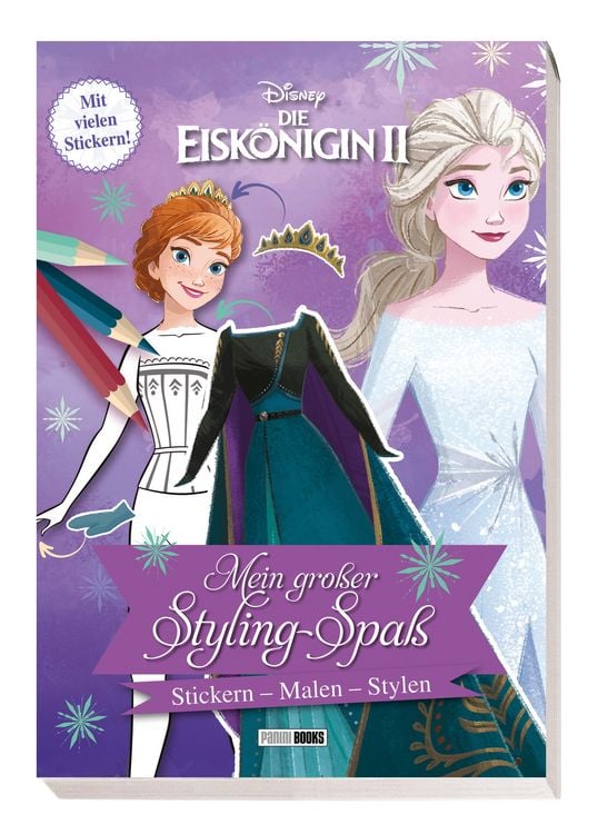 Produktbild: Disney Die Eisk&ouml;nigin 2: Mein gro&szlig;er Styling-Spa&szlig;: Stickern, Malen, Stylen