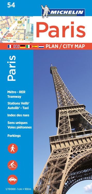 Produktbild: Michelin Stadtplan Paris