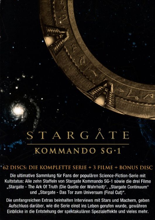 Stargate Atlantis 1-5 + Kommando SG1 1-10 komplette buy Serien DVD