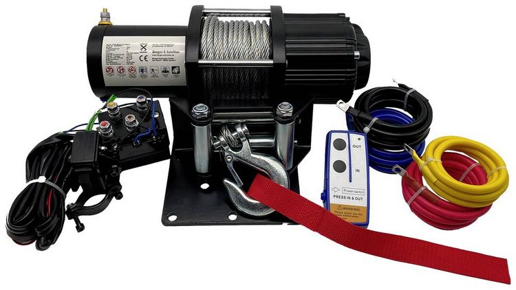 Produktbild: Berger & Schr&ouml;ter Seilwinde 31767 Zugkraft (rollend)=3.15 kg Funk-Fernbedienung, inkl. Rollenfenster