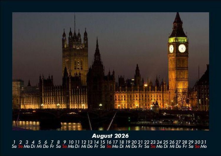 Produktbild: Londons sch&ouml;nste Seiten 2026 Fotokalender DIN A5
