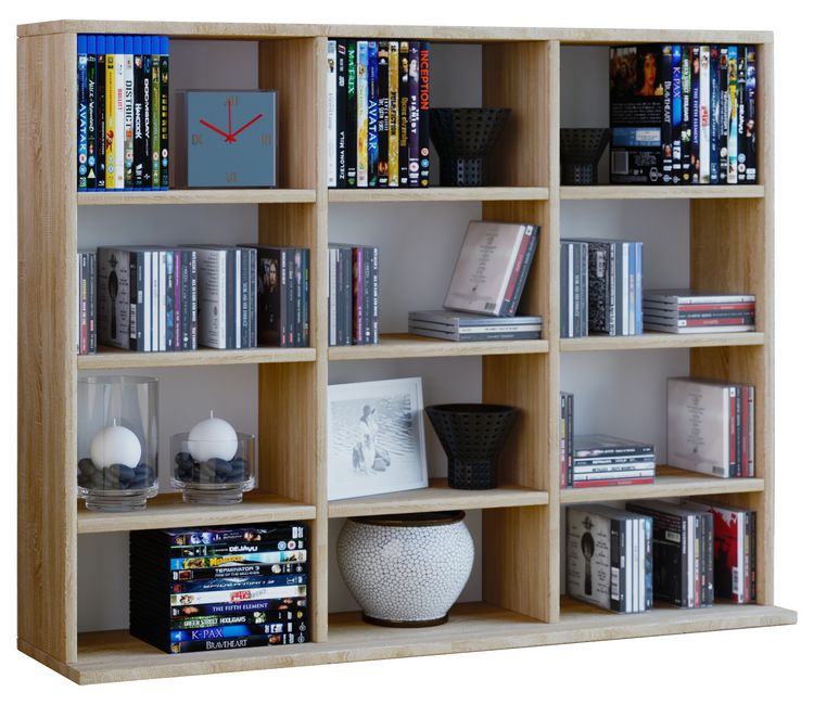 Produktbild: Holz CD DVD Standregal B&uuml;cherregal Regal Megosa L
