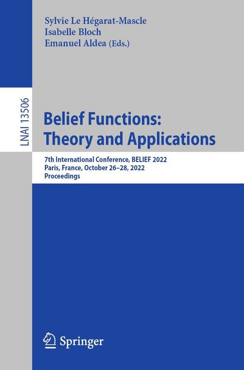 Produktbild: Belief Functions: Theory and Applications