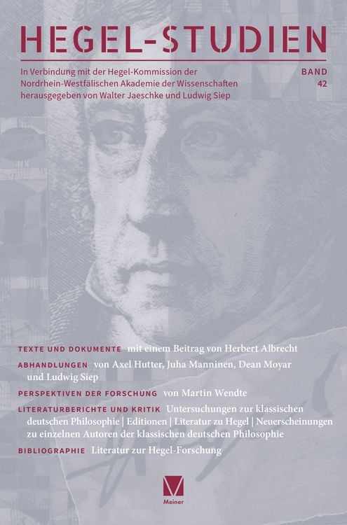 Produktbild: Hegel-Studien Band 42