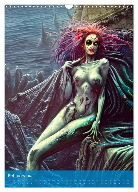 Produktbild: Sirens of the Undead Seas (Wall Calendar 2026 DIN A3 portrait), CALVENDO 12 Month Wall Calendar