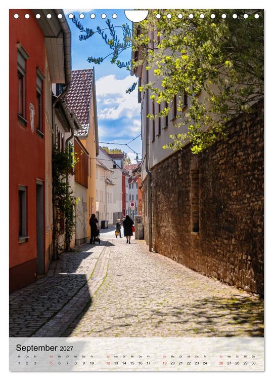 Produktbild: Ein Blick auf Erfurt in Farbe (Wandkalender 2027 DIN A4 hoch), CALVENDO Monatskalender