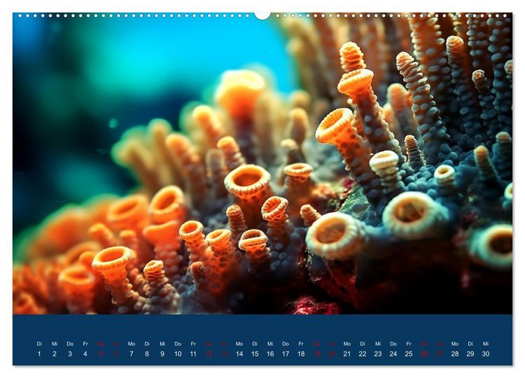 Produktbild: Farbenpracht im Ozean - Die Sch&ouml;nheit der Korallen (hochwertiger Premium Wandkalender 2026 DIN A2 quer), Kunstdruck in Hochglanz