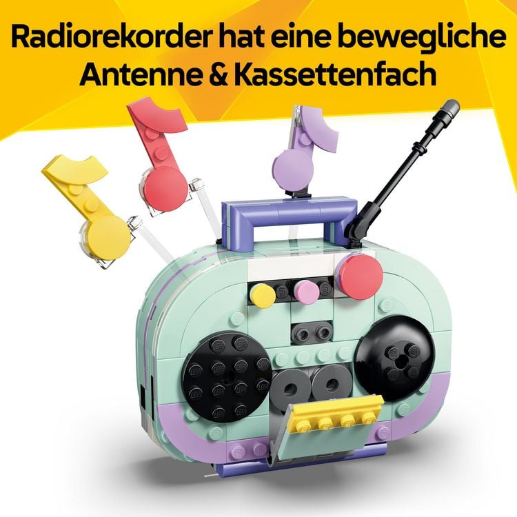 Produktbild: LEGO Creator 3-in-1-Set 31392 Deko-Klavier mit Katze, Spielzeug ab 9