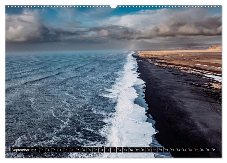 Produktbild: Island - Rundreise im Oktober (hochwertiger Premium Wandkalender 2026 DIN A2 quer), Kunstdruck in Hochglanz