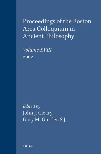 Produktbild: Proceedings of the Boston Area Colloquium in Ancient Philosophy