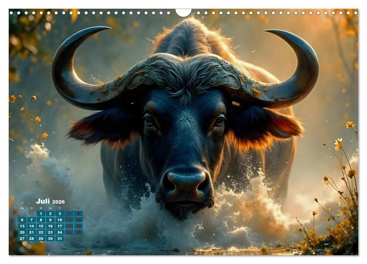 Produktbild: Wildlife im Fokus - Begegnungen auf Augenh&ouml;he (Wandkalender 2026 DIN A3 quer), CALVENDO Monatskalender