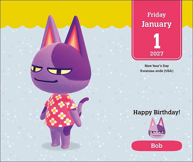 Produktbild: Nintendo &ndash; Animal Crossing 2027 &ndash; Original Harry N. Abrams Tagesabrei&szlig;kalender [Mehrsprachig] [Kalender]