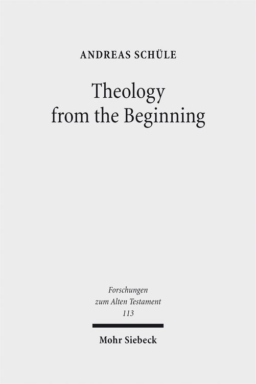 Produktbild: Theology from the Beginning
