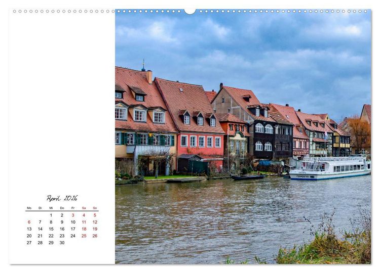 Produktbild: Reiseziel Bamberg (hochwertiger Premium Wandkalender 2026 DIN A2 quer), Kunstdruck in Hochglanz