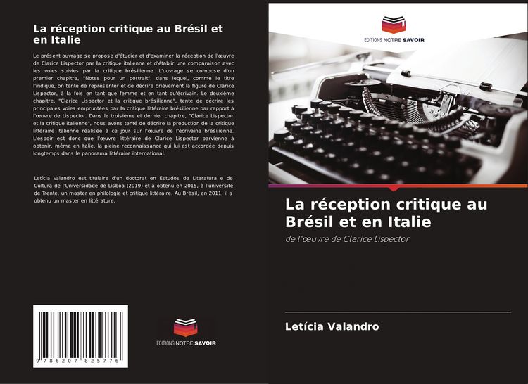 Produktbild: La r&eacute;ception critique au Br&eacute;sil et en Italie