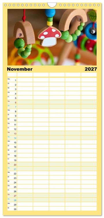 Produktbild: Familienplaner 2027 - Traumberuf - Erzieher:innen in der Kinderkrippe mit 5 Spalten (Wandkalender, 21 x 45 cm) CALVENDO