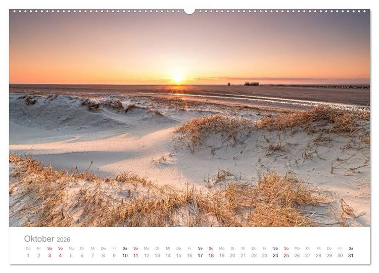 Produktbild: St. Peter-Ording. Deutschlands gr&ouml;&szlig;te Sandkiste (hochwertiger Premium Wandkalender 2026 DIN A2 quer), Kunstdruck in Hochglanz