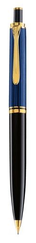 Produktbild: Pelikan Druckbleistift Souver&auml;n&reg; D400, 24-Karat vergoldete Zierelemente, Schwarz-Blau