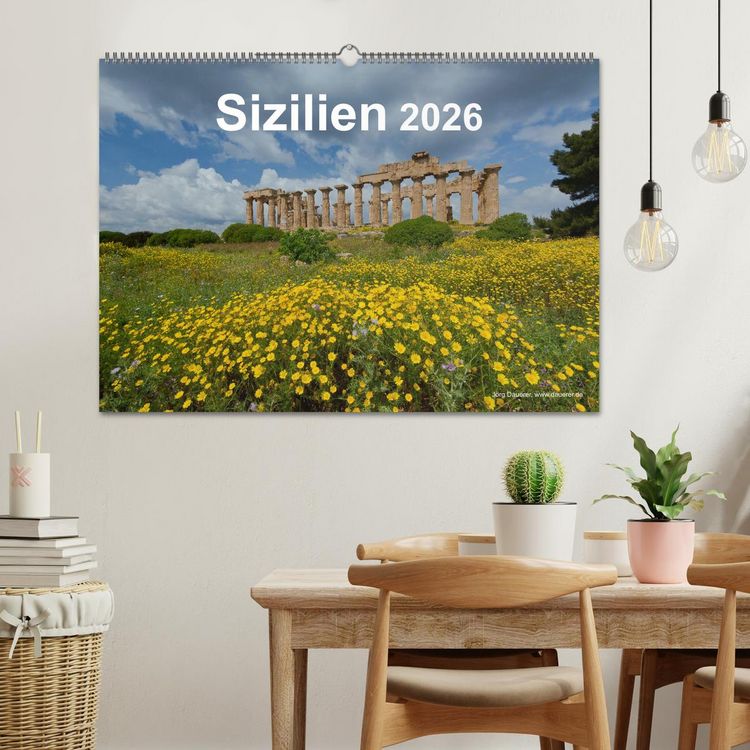 Produktbild: Sizilien 2026 (Wandkalender 2026 DIN A2 quer), CALVENDO Monatskalender