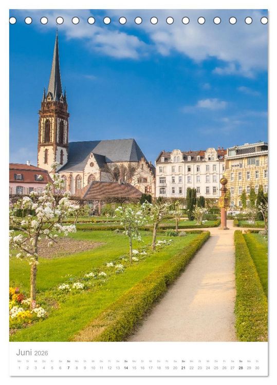 Produktbild: Meine Stadt Darmstadt (Tischkalender 2026 DIN A5 hoch), CALVENDO Monatskalender