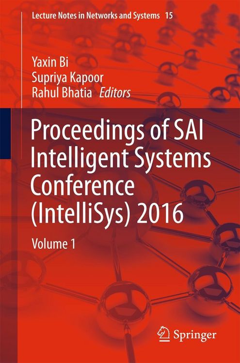 Produktbild: Proceedings of SAI Intelligent Systems Conference (IntelliSys) 2016