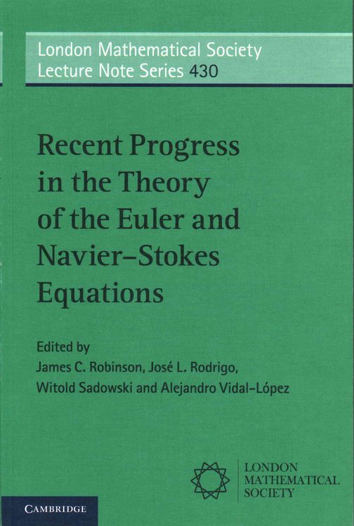 Produktbild: Recent Progress in the Theory of the Euler and Navier-Stokes Equations