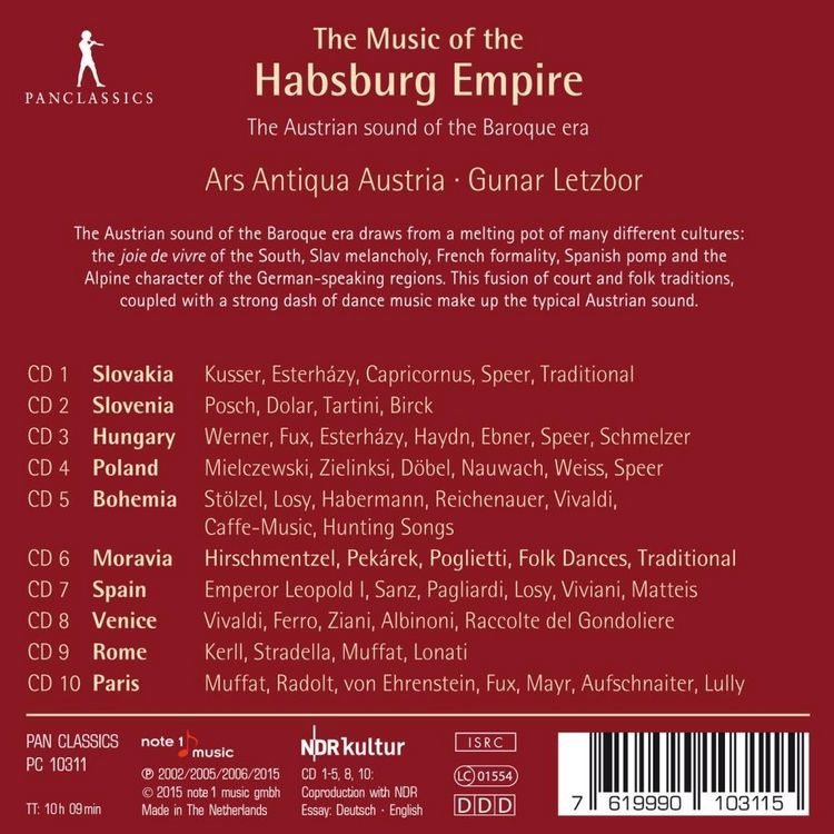 Produktbild: Music of the Hapsburg Empire