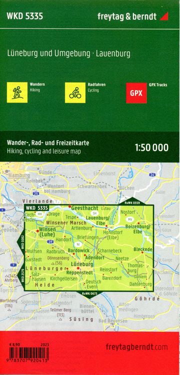 Produktbild: Freytag & berndt Wanderkarte WKD 5335 L&uuml;neburg und Umgebung, Lauenburg 1:50.000