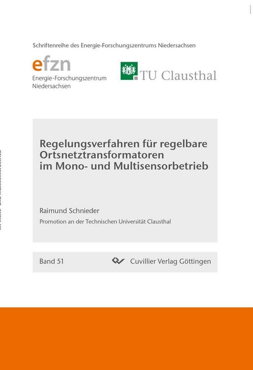 Produktbild: Regelungsverfahren f&uuml;r regelbare Ortsnetztransformatoren im Mono- und Multisensorbetrieb