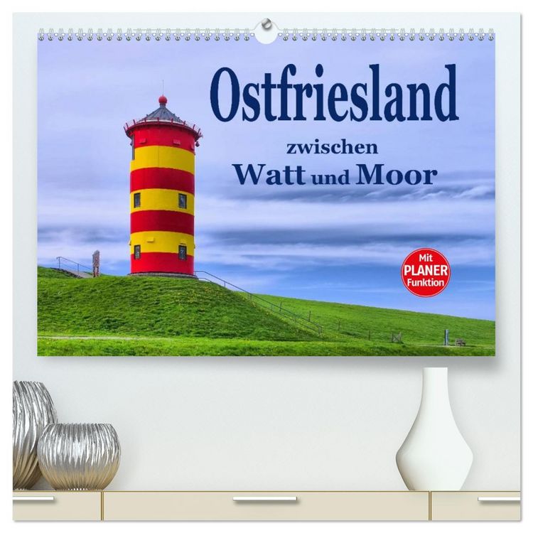 Produktbild: Ostfriesland - zwischen Watt und Moor (hochwertiger Premium Wandkalender 2026 DIN A2 quer), Kunstdruck in Hochglanz