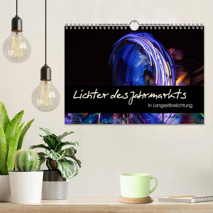 Produktbild: Lichter des Jahrmarkts in Langzeitbelichtung (Wandkalender 2027 DIN A4 quer), CALVENDO Monatskalender