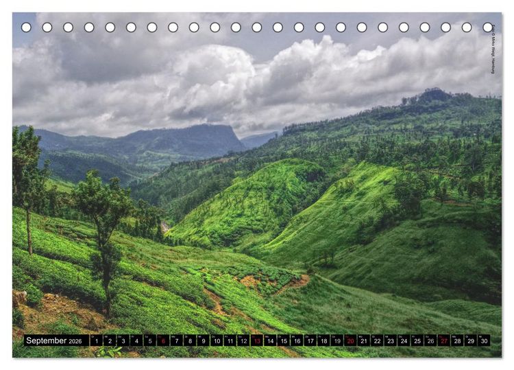 Produktbild: Sri Lanka 2026 &ndash; Exotische Welt (Tischkalender 2026 DIN A5 quer), CALVENDO Monatskalender