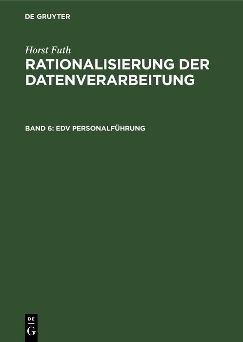 Produktbild: EDV Personalf&uuml;hrung