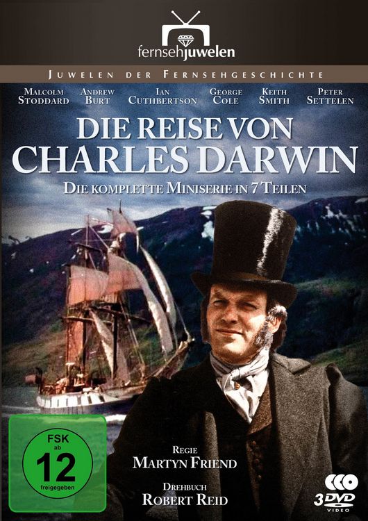 Produktbild: Die Reise von Charles Darwin - Die komplette Serie in 7 Teilen (Fernsehjuwelen) (3 DVDs)
