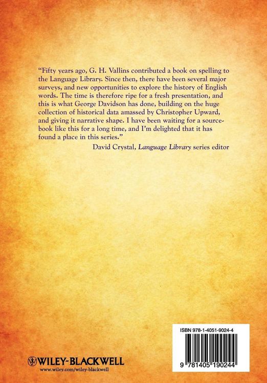 Produktbild: The History of English Spelling