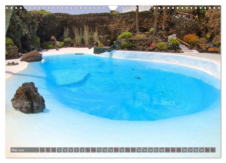 Produktbild: Lanzarote Aus Vulkanen geboren (Wandkalender 2026 DIN A3 quer), CALVENDO Monatskalender