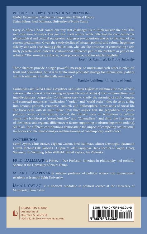 Produktbild: Civilizations and World Order