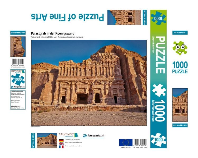 Produktbild: CALVENDO Puzzle Palastgrab in der Koenigswand | 1000 Teile Lege-Gr&ouml;&szlig;e 64x48cm Foto-Puzzle f&uuml;r gl&uuml;ckliche Stunden