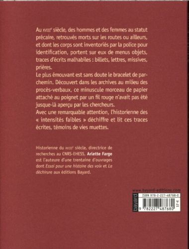 Produktbild: Le bracelet de parchemin : l'&eacute;crit sur soi au XVIIIe si&egrave;cle