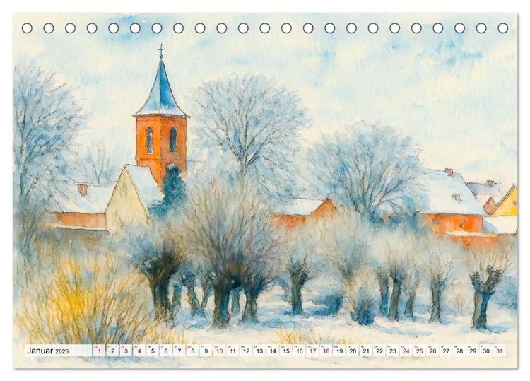 Produktbild: Bilder der Havelregion - Impressionen zwischen Brandenburg und Havelberg (Tischkalender 2026 DIN A5 quer), CALVENDO Monatskalender