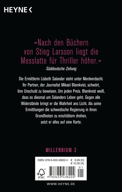 Produktbild: Vergebung / Millennium Band 3