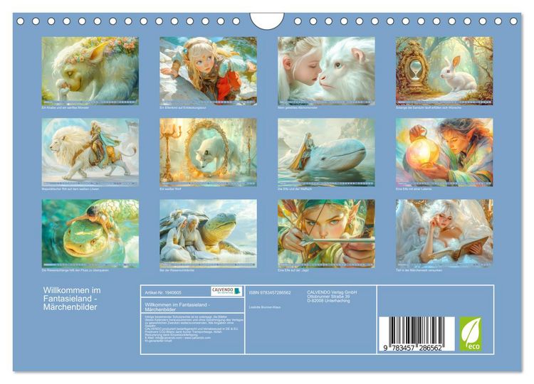 Produktbild: Willkommen im Fantasieland - M&auml;rchenbilder (Wandkalender 2026 DIN A4 quer), CALVENDO Monatskalender