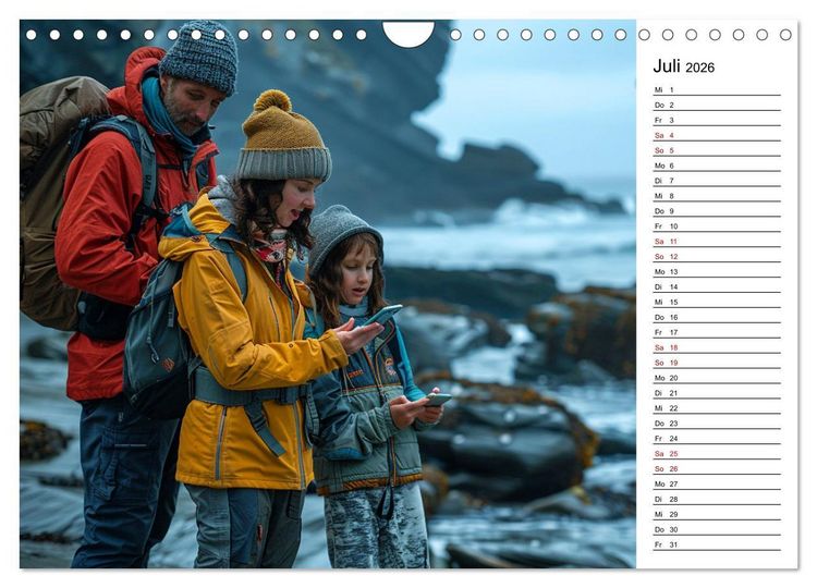 Produktbild: Der Geocaching Found it Kalender (Wandkalender 2026 DIN A4 quer), CALVENDO Monatskalender