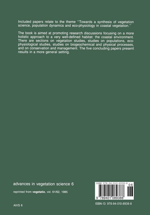 Produktbild: Ecology of coastal vegetation