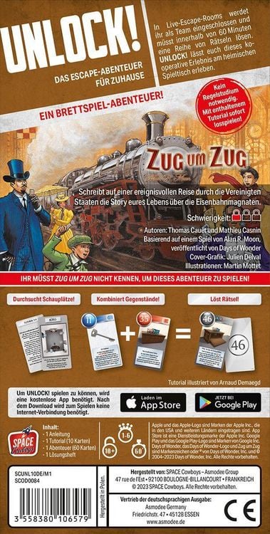 Produktbild: Unlock! Game Adventures: Zug um Zug