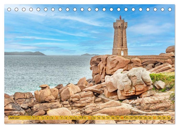 Produktbild: Bretagne, wild und sch&ouml;n (Tischkalender 2027 DIN A5 quer), CALVENDO Monatskalender