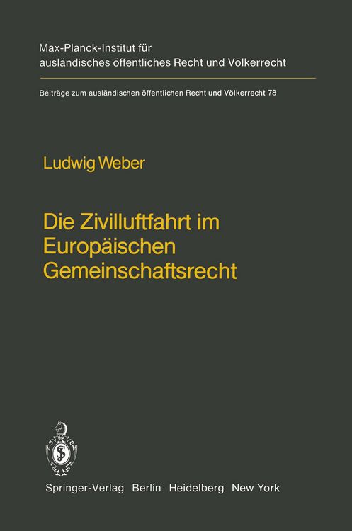 Produktbild: Die Zivilluftfahrt im Europ&auml;ischen Gemeinschaftsrecht / Civil Aviation in European Community Law