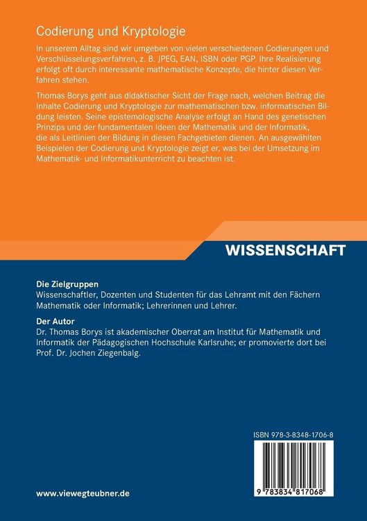 Produktbild: Codierung und Kryptologie