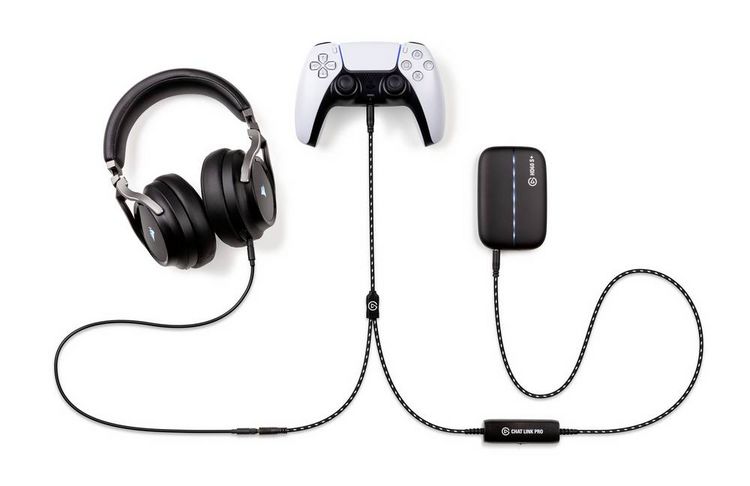 Produktbild: Elgato 10GBC9901 Chat Link Pro Klinke Audio Adapter [1x 3.5 mm-Stecker - 2x 3.5 mm-Stecker, 3.5 mm-Buchse] Schwarz