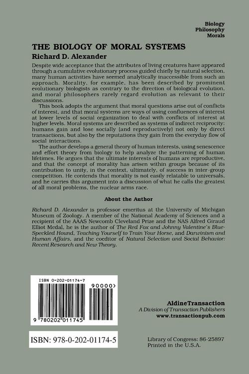 Produktbild: The Biology of Moral Systems